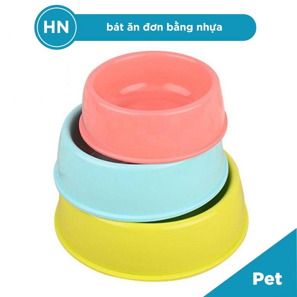 Bát Thức Ăn Đơn Nhiều Màu Cho Chó Mèo Thú Cưng Size 1- Phụ Kiện Cho Thú Cưng