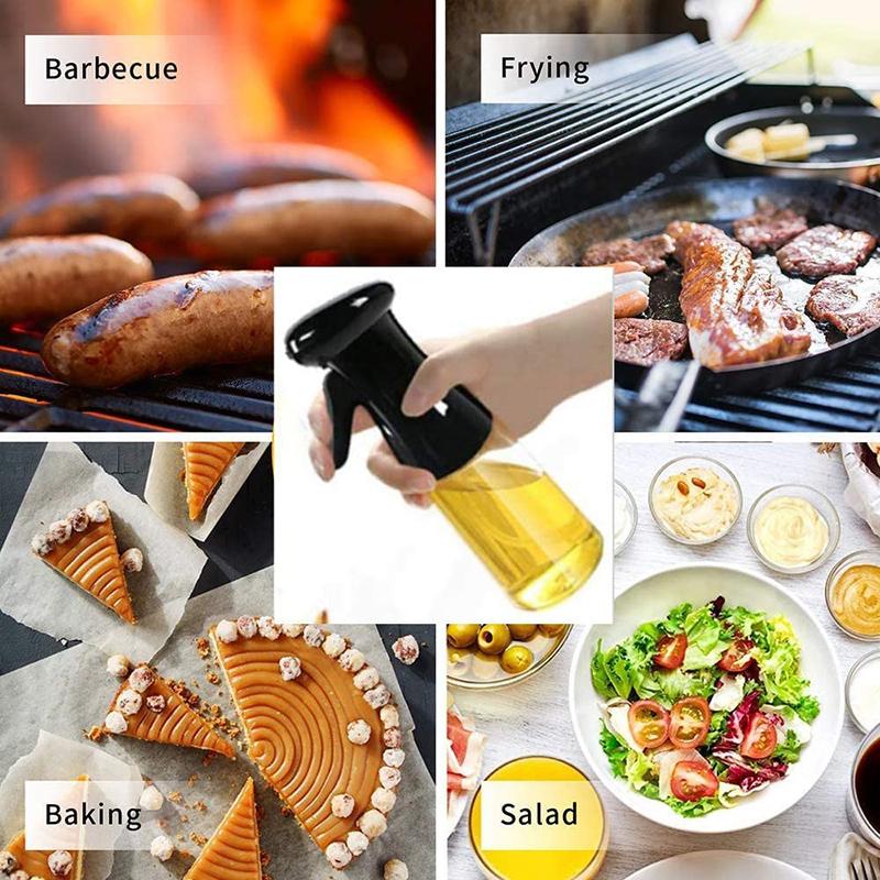 Nhà Bếp Dầu Olive Chai Xịt Dầu Bình Rỗng Lọ Đựng Giấm Nấu Công Cụ Salad BBQ Oiler Bếp Xịt Dầu 2021