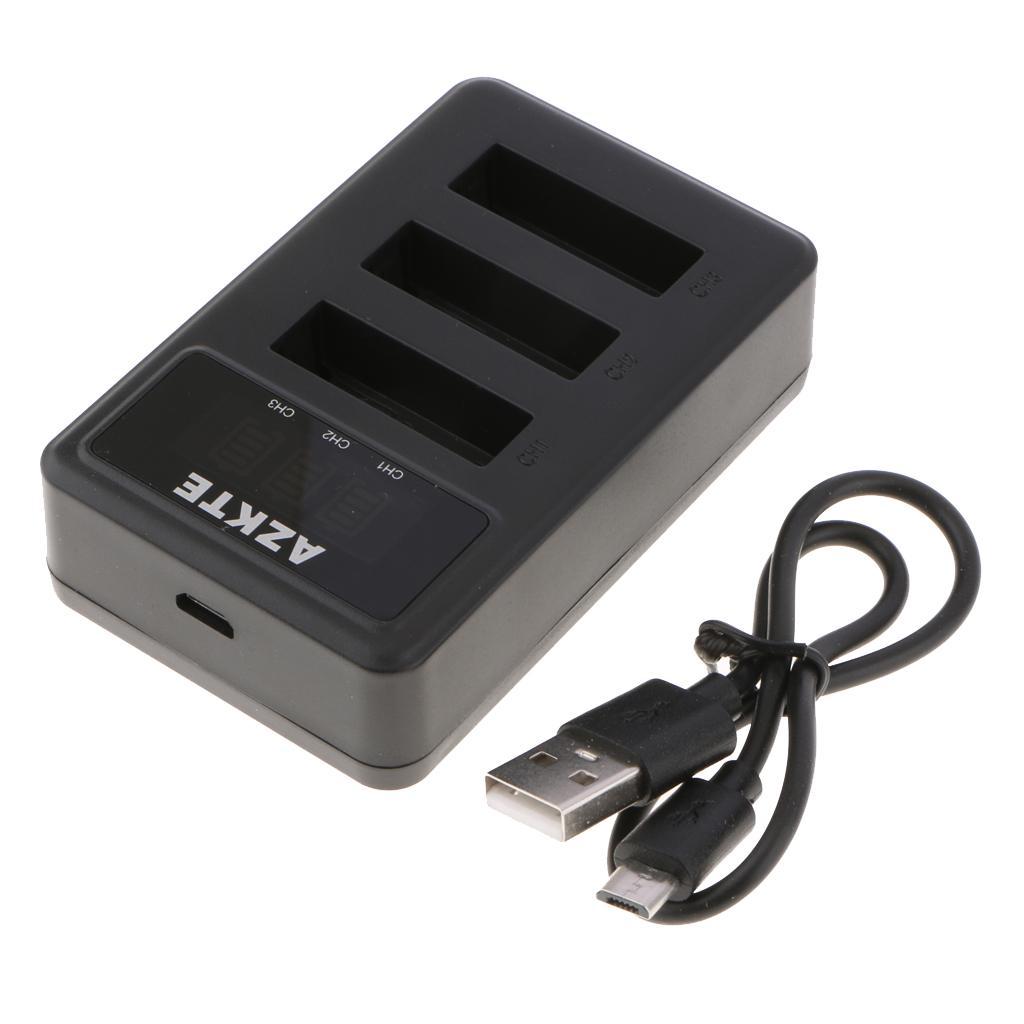 Triple USB Charger Cradle NP- Battery for  DSC-RX100/HX300/,