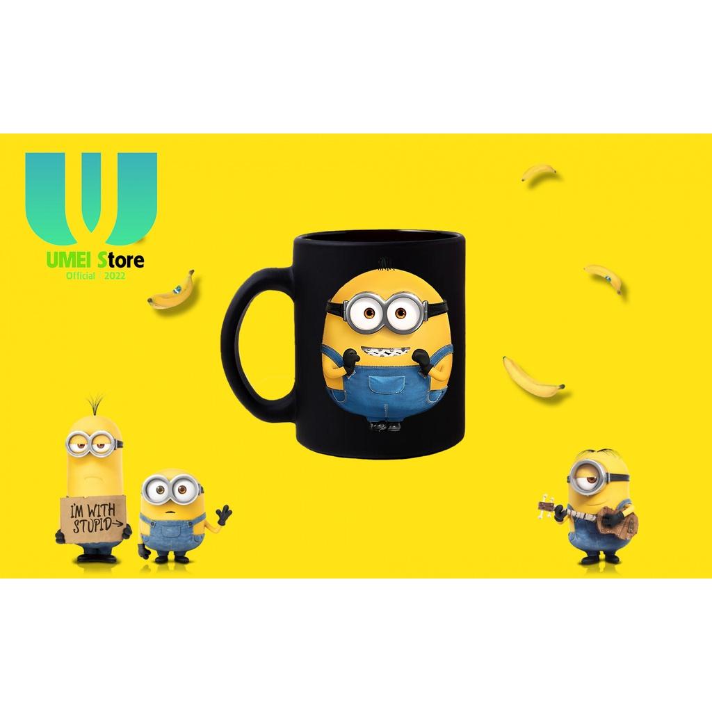 Cốc sứ in hình Minion Otto, cốc Minions dành cho Fans Minions, cốc tráng men dùng làm quà tặng, uống nước hàng ngày