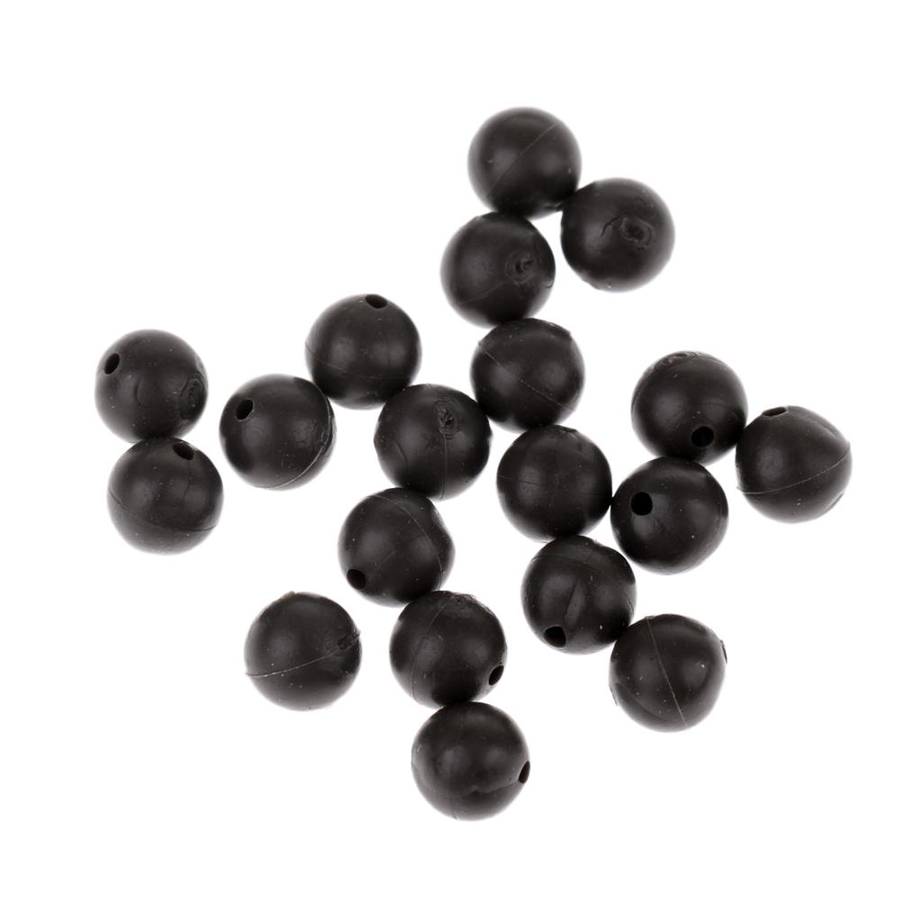 20pcs 5mm Rubber Fishing Beads Lures Floating Rig Beads Carp Fishing Tackle