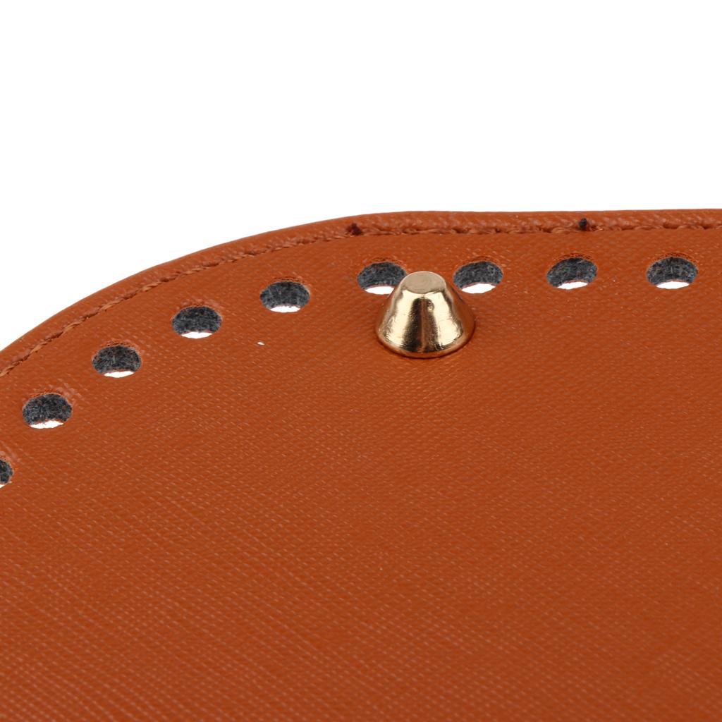 2x Knit Bags PU Pad Bottom Base 25x12x0.4cm Shaper Pet Bag Cushion 60 Holes