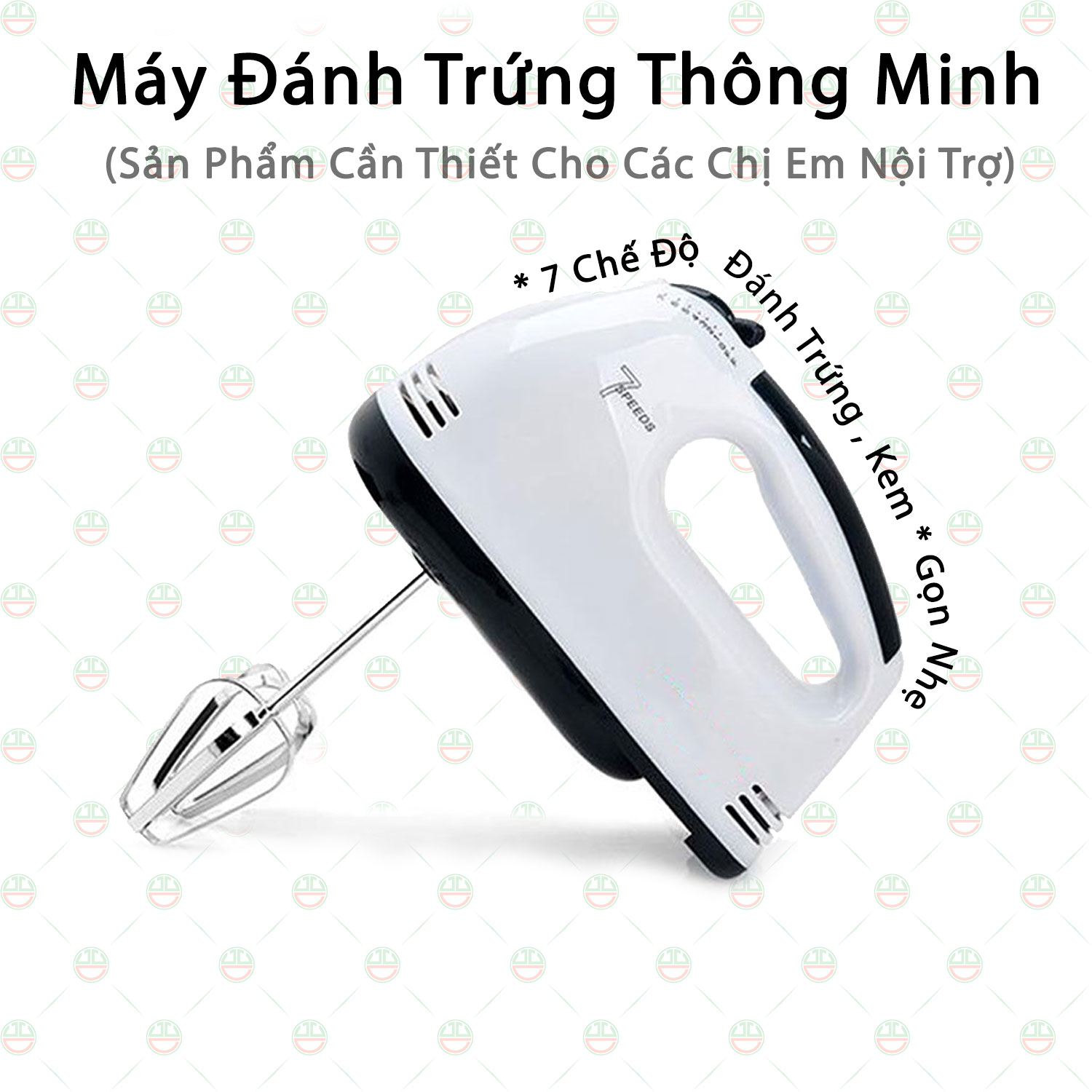 [Nhanh Chóng] Máy Đánh Trứng Cầm Tay KhoNCC Hàng Chính Hãng Nhiều Tốc Độ - Thiết Bị Nội Trợ Gọn Nhẹ Dễ Sử Dụng - KDHS-9920-MDTS (Trắng)