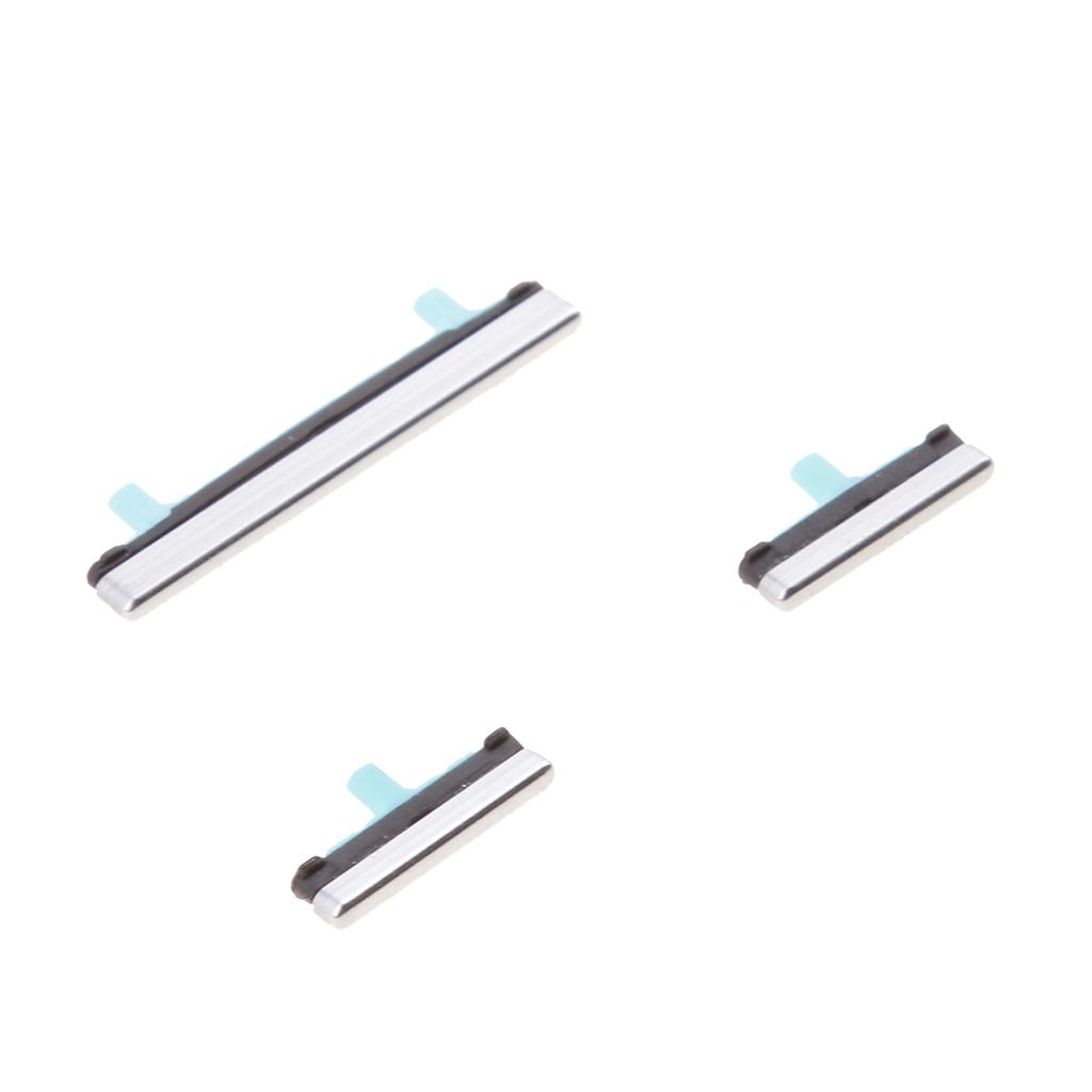 2X For Samsung S8/S8+,On Off Power + Volume Control Buttons Replacement Silver