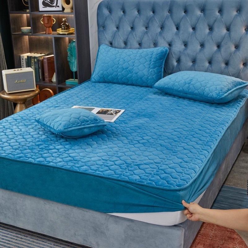 Sét ga gối nỉ nhung trần tim mẫu mới hot.