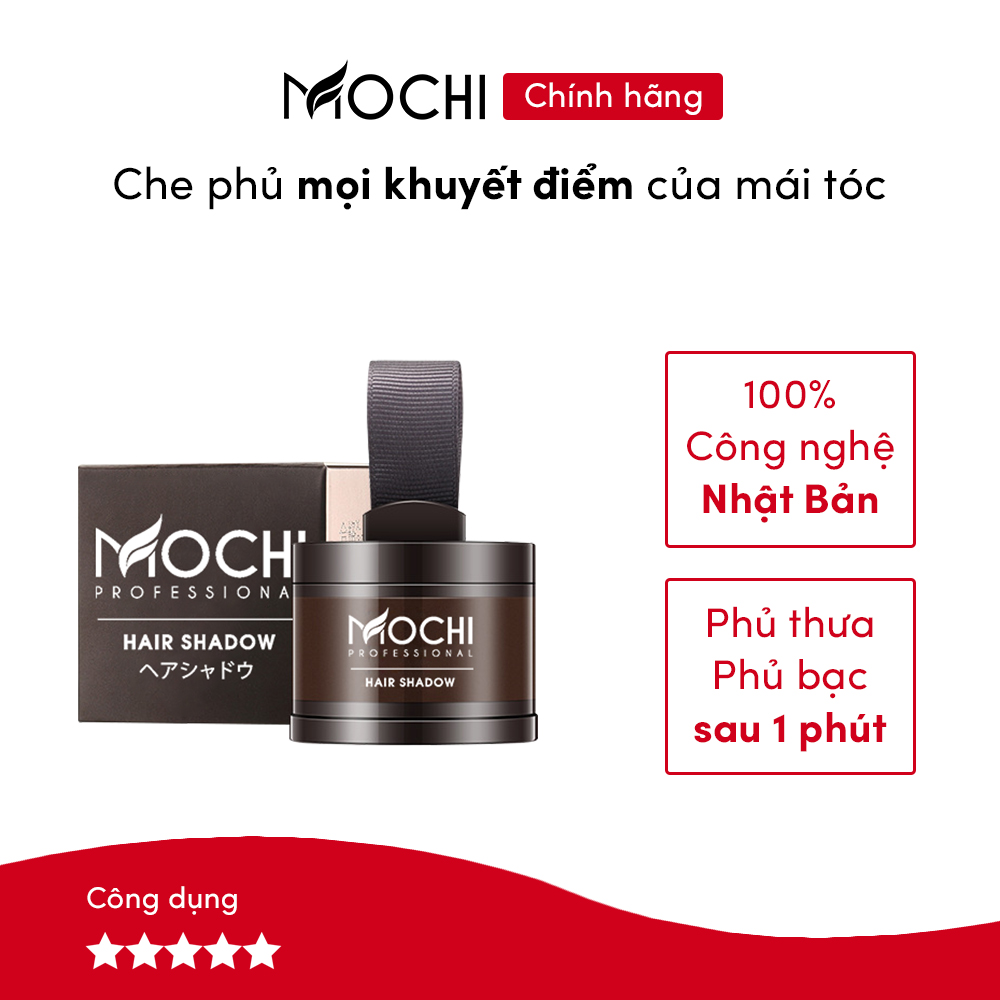 Phấn phủ bạc Mochi Nhật Bản. Phấn che khuyết điểm tóc thưa, phủ tóc bạc chính hãng