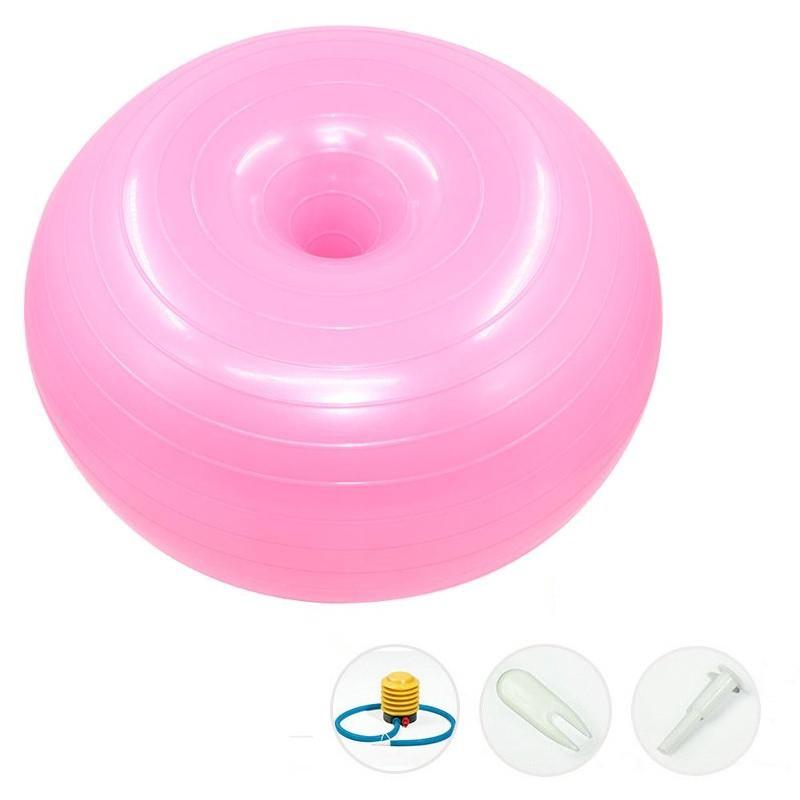 Bóng tập Yoga trơn hình Donut 50cm( kèm bơm) chính hãng SPORTY YGB29 Dùng Để Tập Yoga Và Các Bài Tập Thể Thao