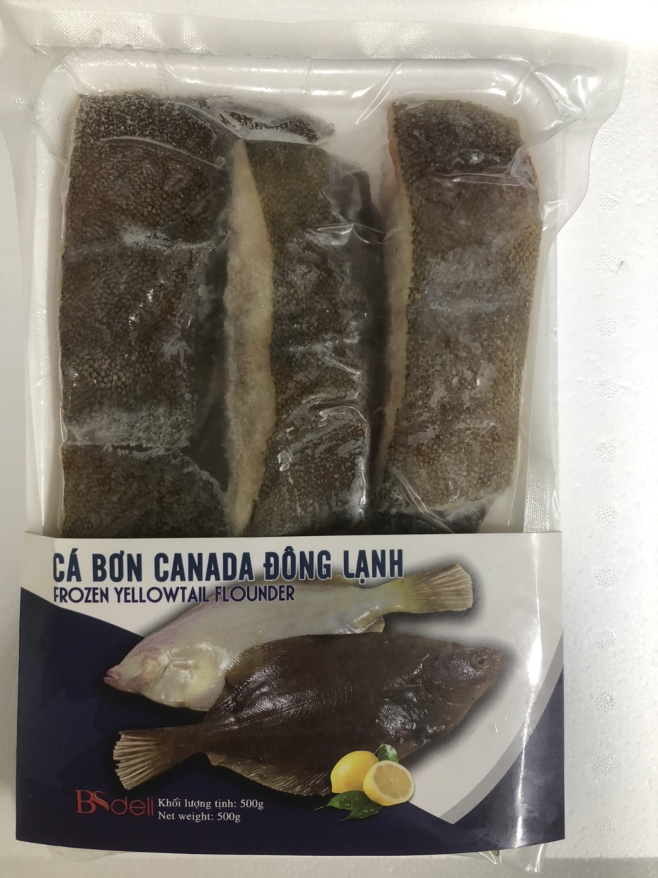 Cá bơn làm sạch Canada vĩ 500g