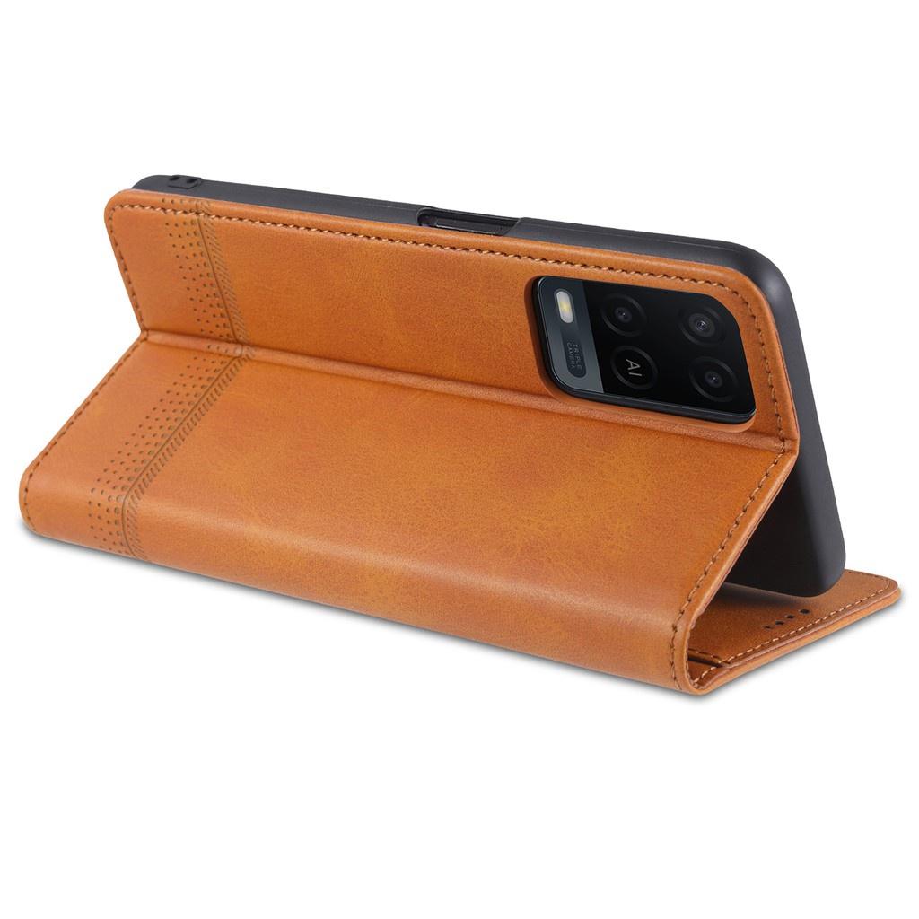 Bao da điện thoại PU kiểu ví nắp lật từ tính màu trơn cho Samsung Galaxy S20+ S20Ultra S20FE S20Lite S21+S21Ultra S21FE