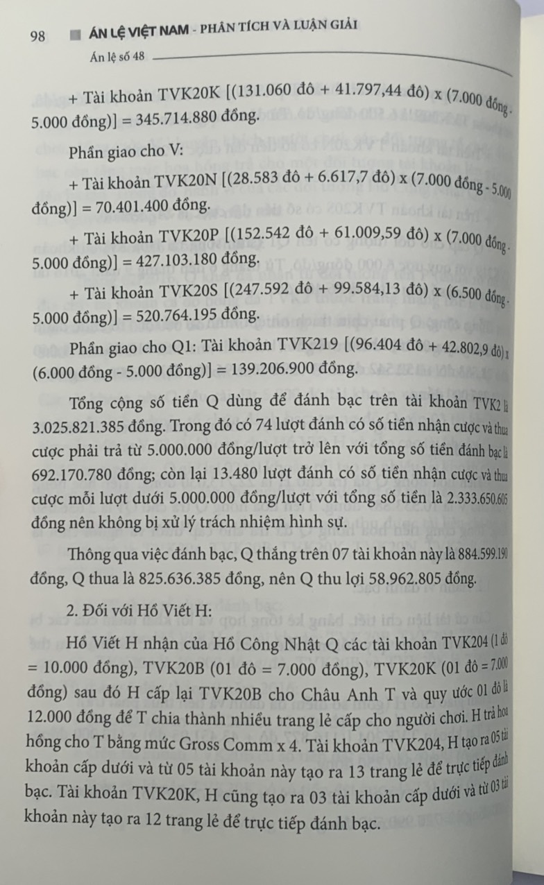 Án lệ Việt Nam - Phân tích và luận giải (Tập 2: từ án lệ 44 đến án lệ 70)