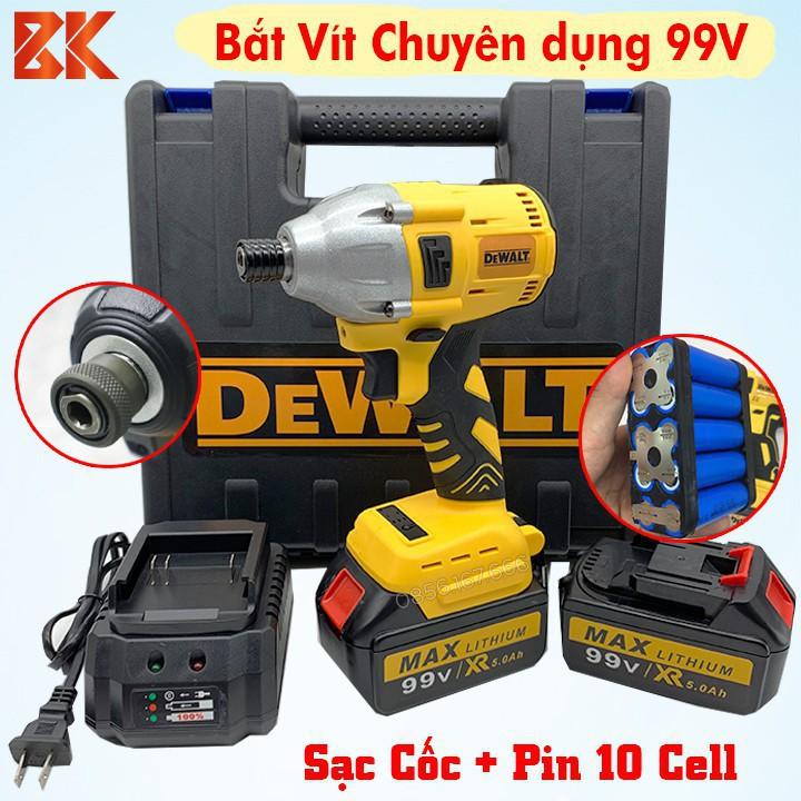 Máy chuyên bắt vít DEWALT 99V, Máy Khoan, Bắn Vít dùng Pin Dewalt, 100% Lõi Đồng - Pin 10 cell