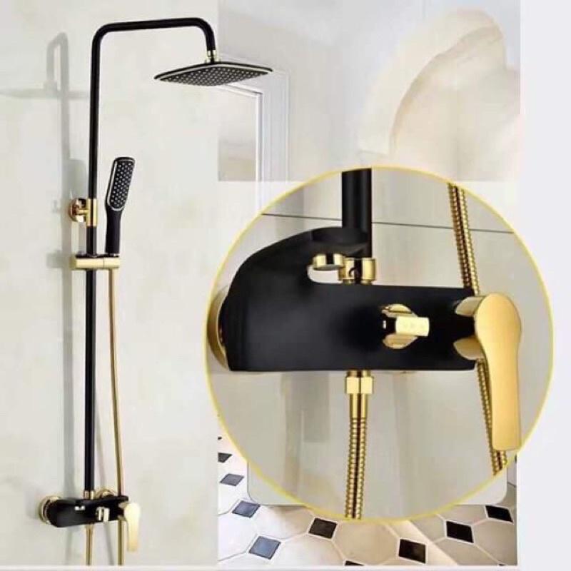 Bộ sen cây tắm đứng cao cấp KOREA giá rẻ- Đen Vàng