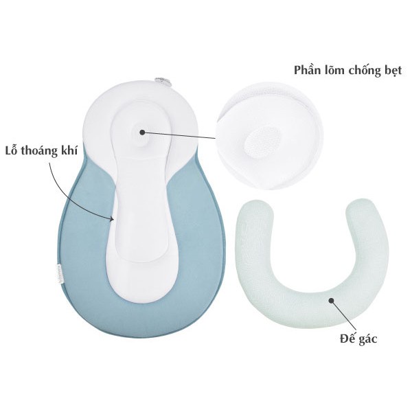 Gối chống trào ngược Babymovv và đệm ngủ đúng tư thế cho bé giúp bé ngủ ngoan