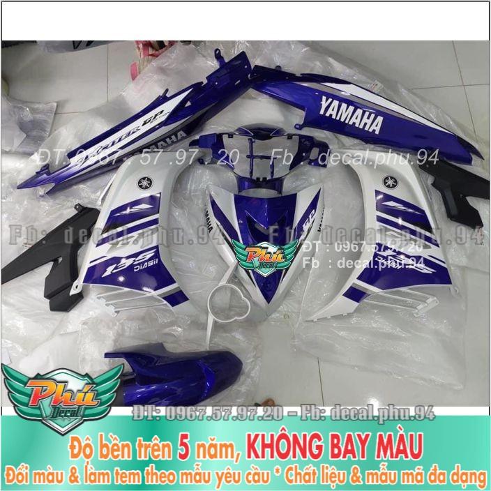 Tem rời Exciter 135 Xanh trắng Gp giả zin