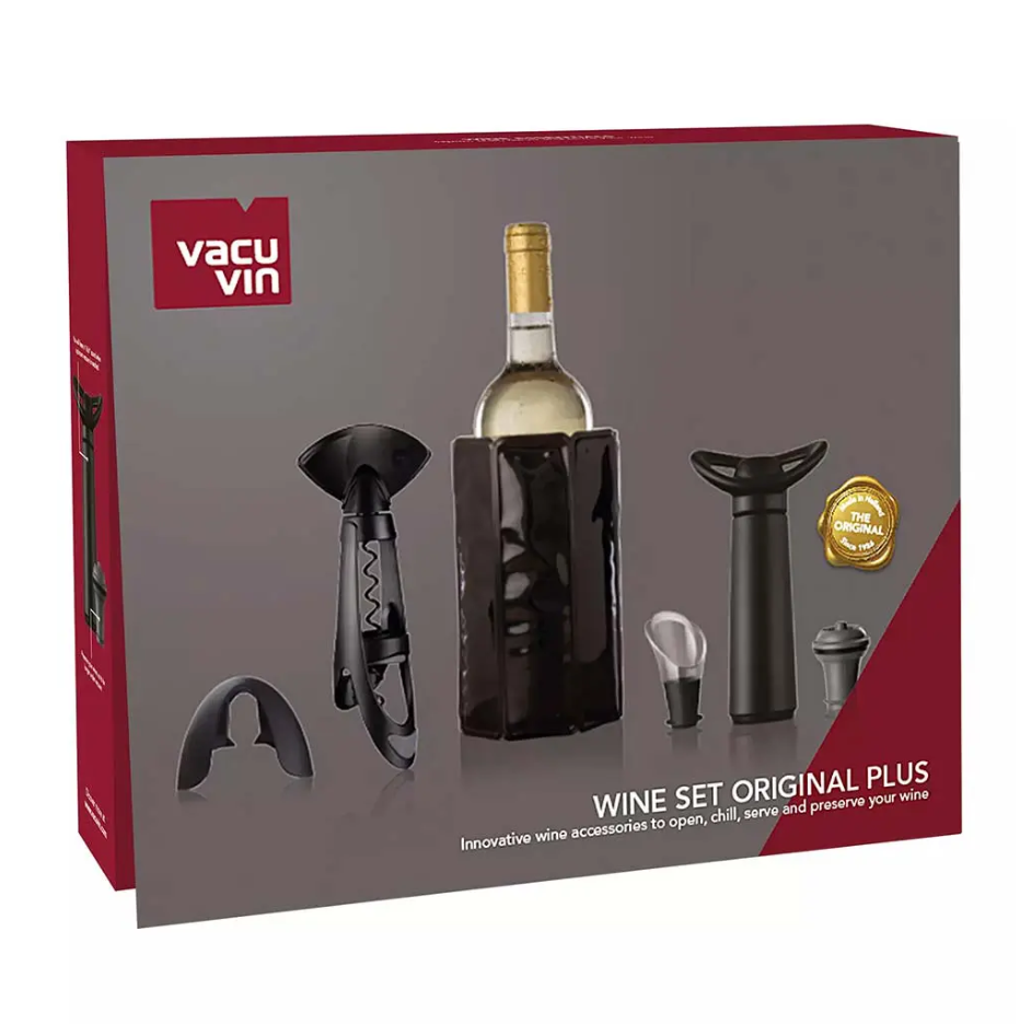 Vacu Vin - Bộ phụ kiện rượu Vacu Vin Original Plus - 6 món