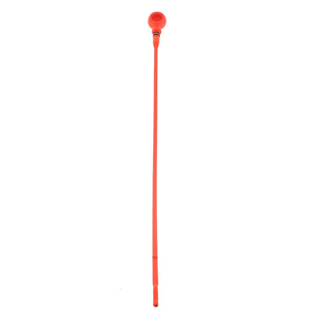 1PC Auto Car Red Engine Oil Level Transmission Dipstick 555mm for