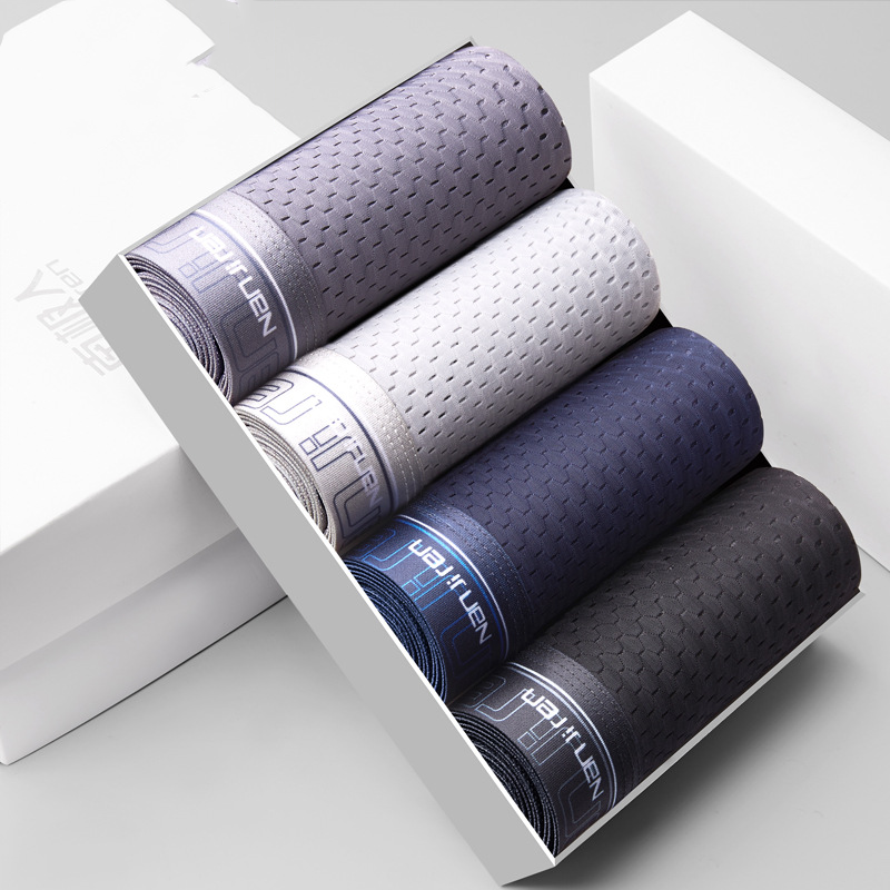 Comb 4 quần lót Nam thông hơi thoáng khí, Mịn Mát Như Lụa - Quần sịp đùi