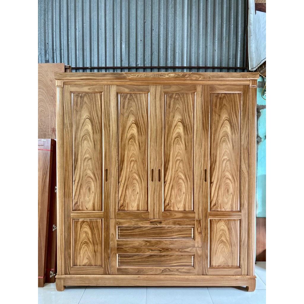 Tủ Quần áo 4 cánh Hương Xám