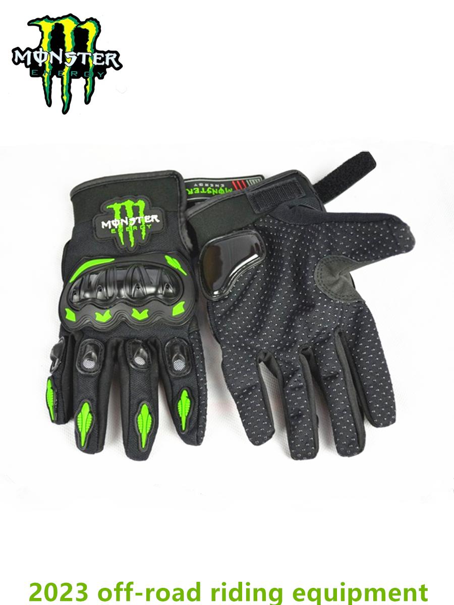 Monster Energy Găng Tay Xe Máy Retro Racing Motocross Full Ngón Đi Xe Đạp M L XL xxl Motocross Luvas Guantes Size: XXL