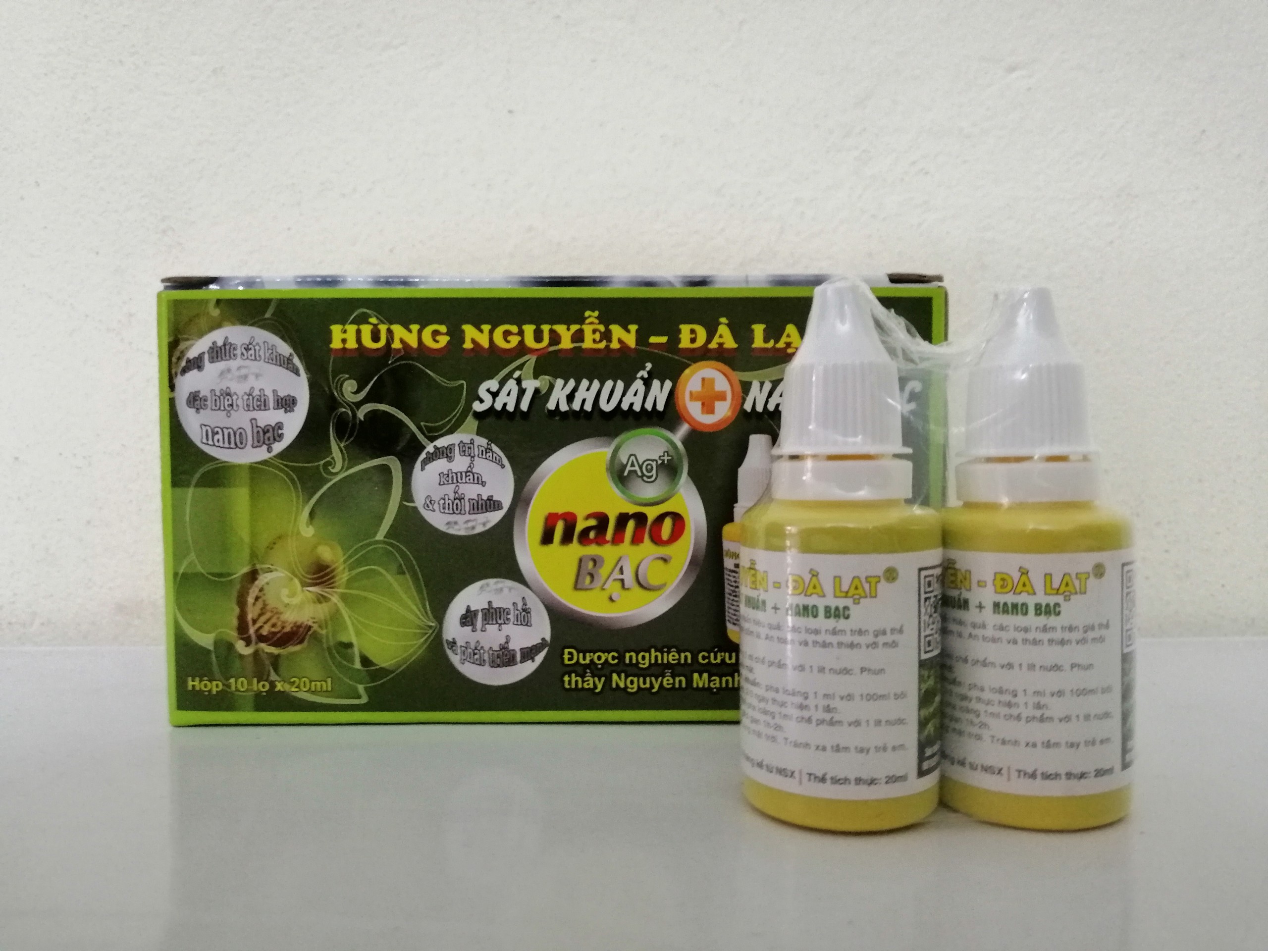 DUNG DỊCH SÁT KHUẨN NANO BẠC HÙNG NGUYỄN LỌ 20ML