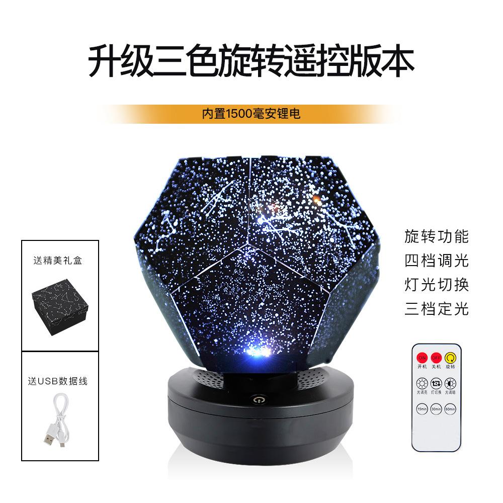 Đèn Led Thiên Hà Vũ Trụ Với 3 Màu Sắc Và Điều Khiển Từ Xa Có Thể Xoay Và Chức Năng Hẹn Giờ
