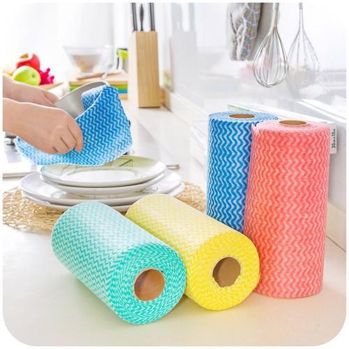 Cuộn Khăn Lau Đa Năng Bằng Không Dệt