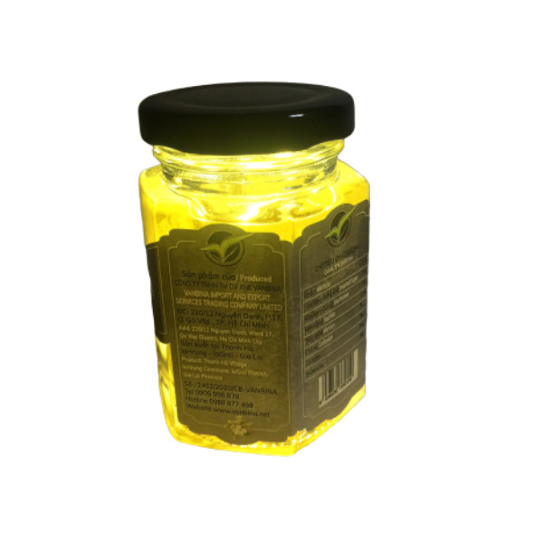 Mật ong hoa trắng Vanbina 100ml - Mật ong sạch, nguyên chất tự nhiên tiêu chuẩn xuất khẩu