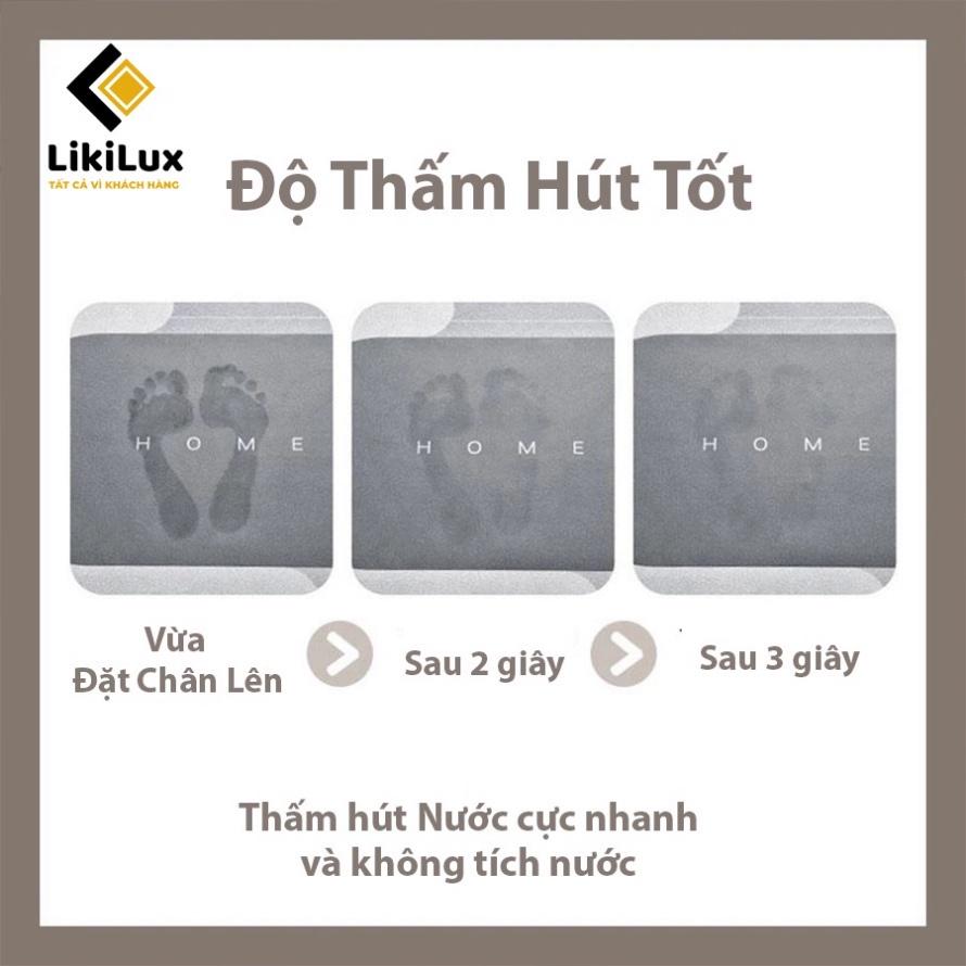 Thảm Hút Nước Siêu Thấm - Thảm Lau Chân Siêu Mềm Siêu Dày, Siêu Thấm Nước Chất Liệu Chống Trượt