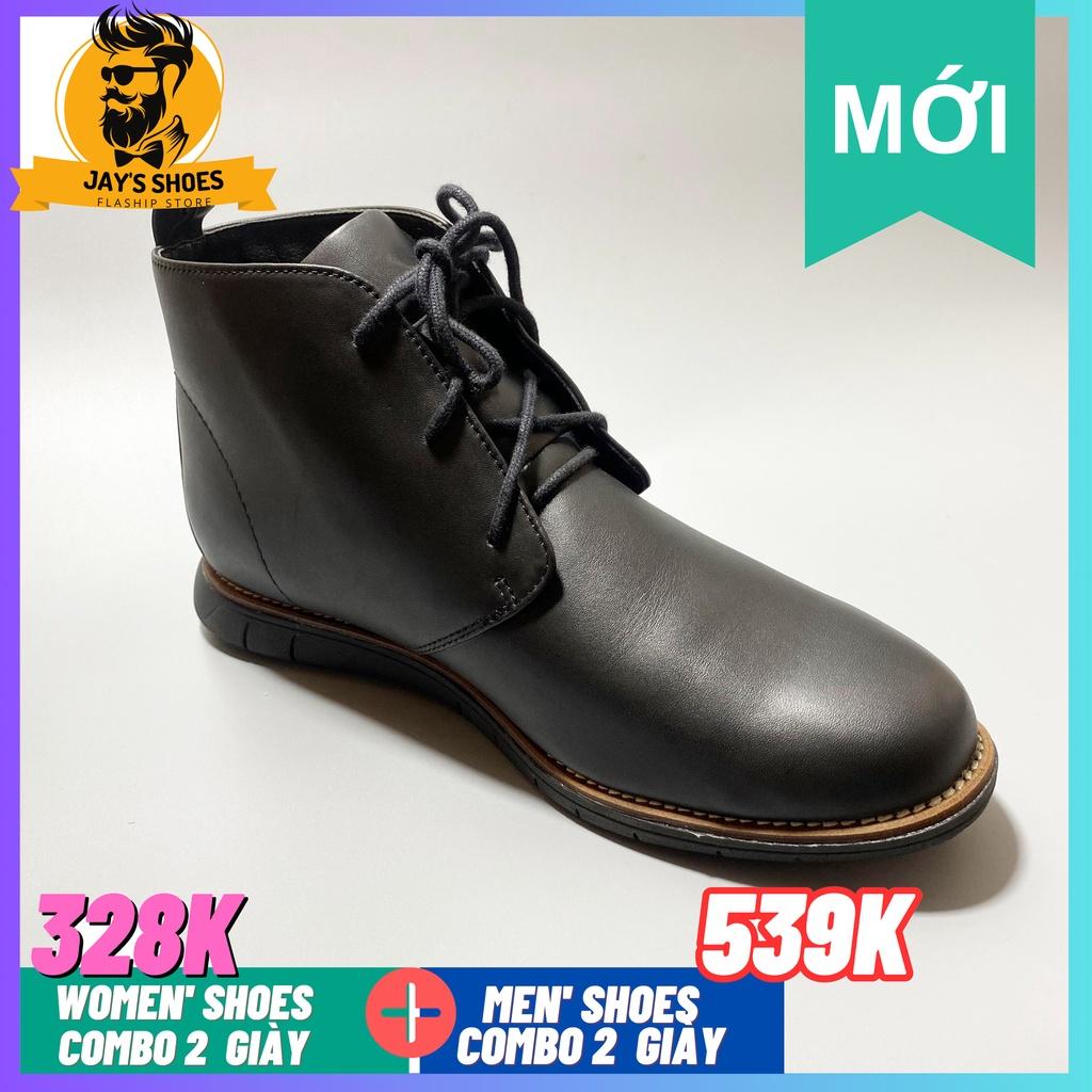 Giày Chukka boots nam công sở  Màu Black  Da bò thật   [COMBO 2 BẤT KỲ CHỈ 538K]6831