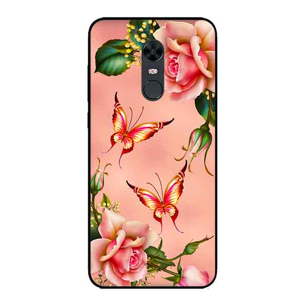 Ốp Lưng in cho Xiaomi Redmi 5 Plus Mẫu Hoa Hồng 2 - Hàng Chính Hãng