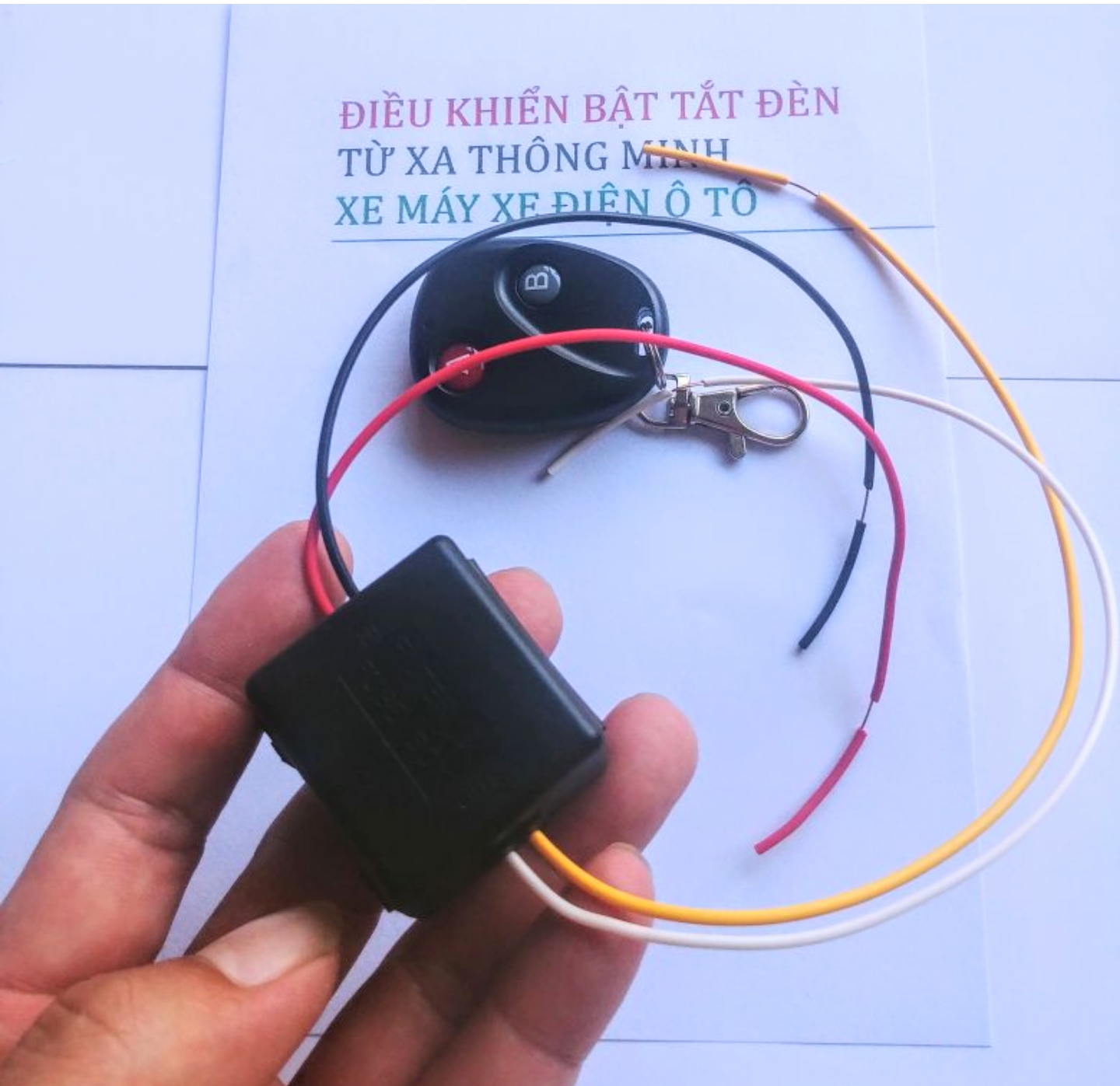 1 BỘ MẠCH ĐIỀU KHIỂN TỪ XA BẬT TẮT NGUỒN XE MÁY HOẶC LÀM ĐIỀU BẬT TẮT CÁC THIẾT BỊ ĐIỆN KHÁC DỄ DÀNG TIỆN DỤNG HÀNG CHUẨN CHẤT LƯỢNG