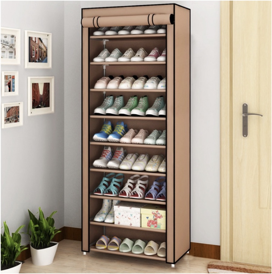 Bộ 2 Tủ đựng Giày Dép Lắp Ráp 10 tầng 9 ngăn Clean Concept