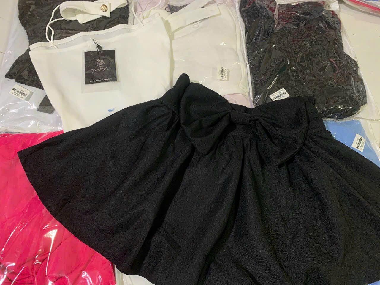 SET ĐI CHƠI, SET 2 MÓN ÁO CROPTOP KIỂU CÚP NGỰC KÈM CHOKER PHỐI CHÂN VÁY XÒE CỰC KUTE