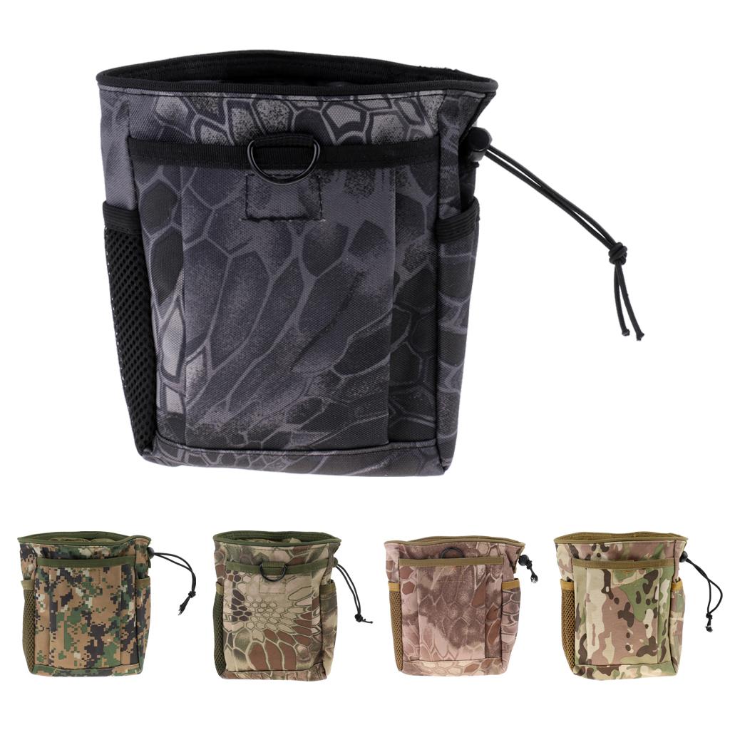 MOLLE Pouch Drawstring Dump Drop Bag Utility Outdoor Hunting Magazine Pouch