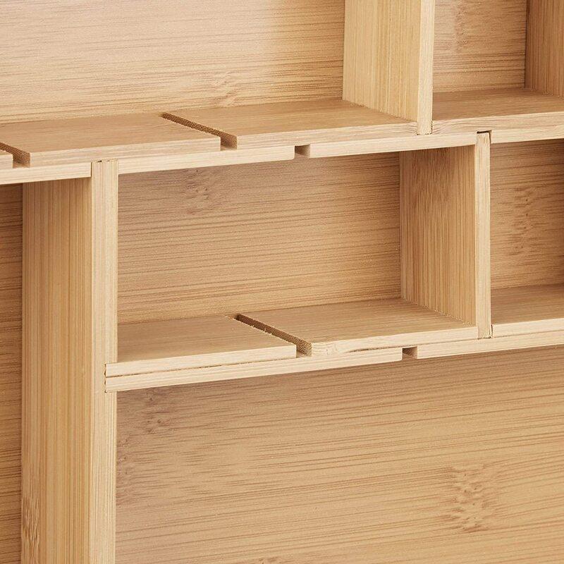 Hộp đựng đồ dùng để bàn bằng gỗ TACHI.DEOR-021 | D32 x R45 x C5cm | Hộp gỗ đựng văn phòng phẩm | Hộp đựng mỹ phẩm