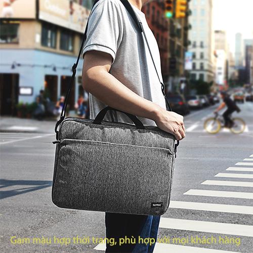 TÚI XÁCH TOMTOC (USA) SHOULDER BAG DÀNH CHO MACBOOK 15″16″, bảo vệ hoàn hảo chống va đập và trầy xước - hàng chính hãng