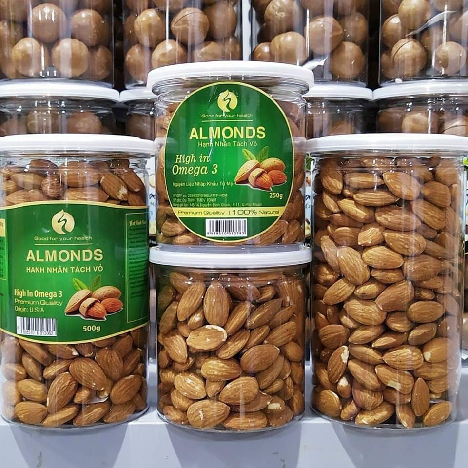 Hạnh Nhân Mỹ tách vỏ ( hũ 500gr )