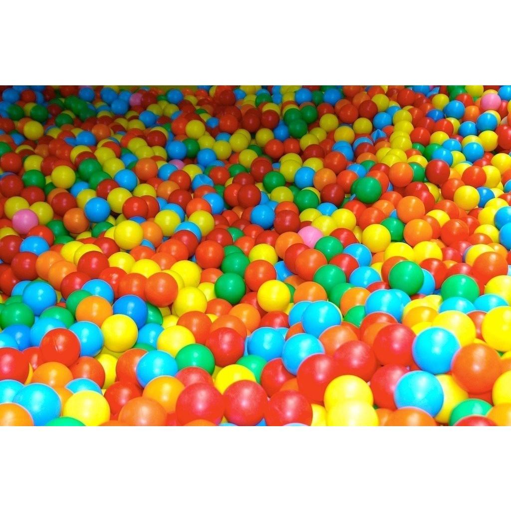 100 bóng nhựa chơi lều banh, Thả bể bơi cho bé, bóng chất liệu nhựa nguyên sinh không tái chế, không độc hại