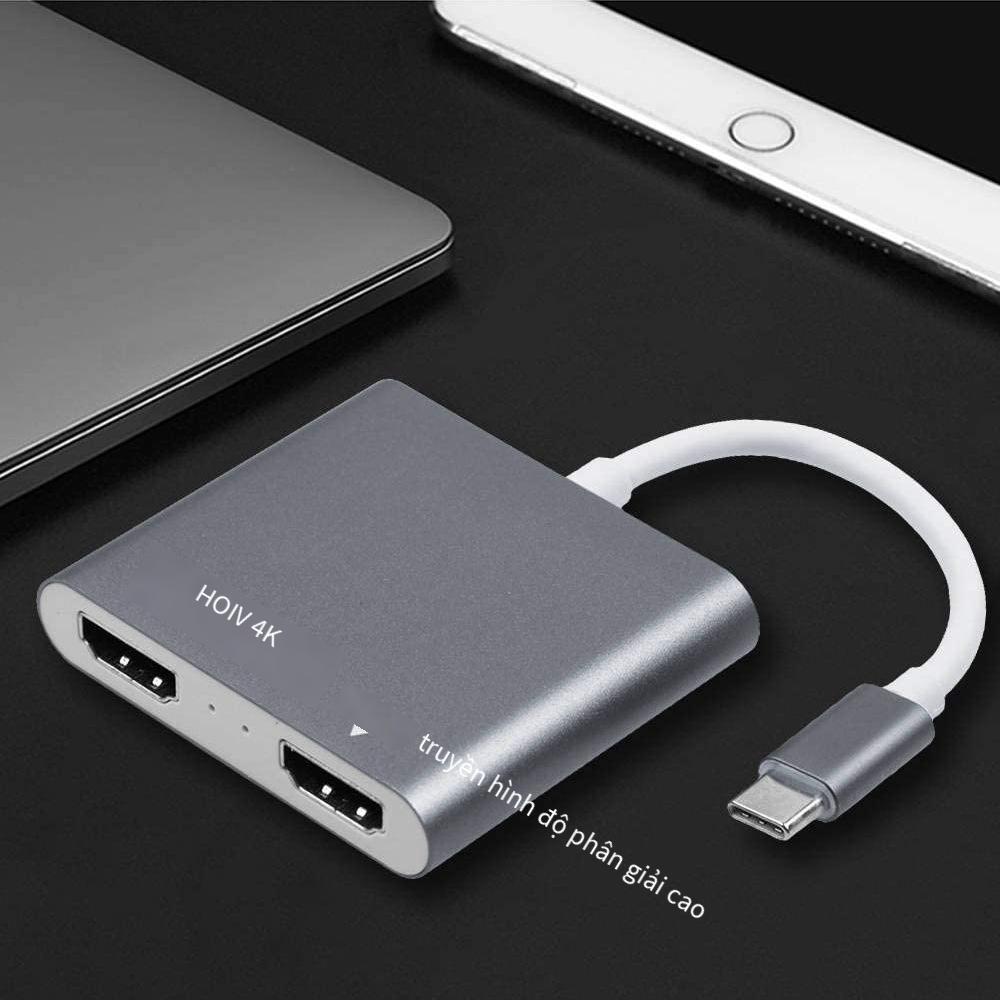 Cáp chuyển đổi màn hình máy tính ba trong một kiểu mới nhất Type-C sang HDMI Trạm nối máy tính xách tay khác