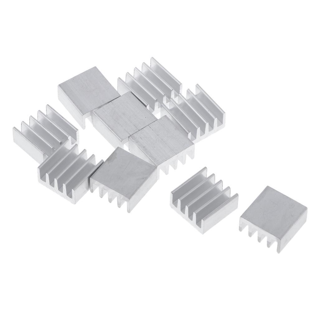 10PK Aluminum Heatsink Cooling Fin 14x14x7mm Power Source Heat Sink
