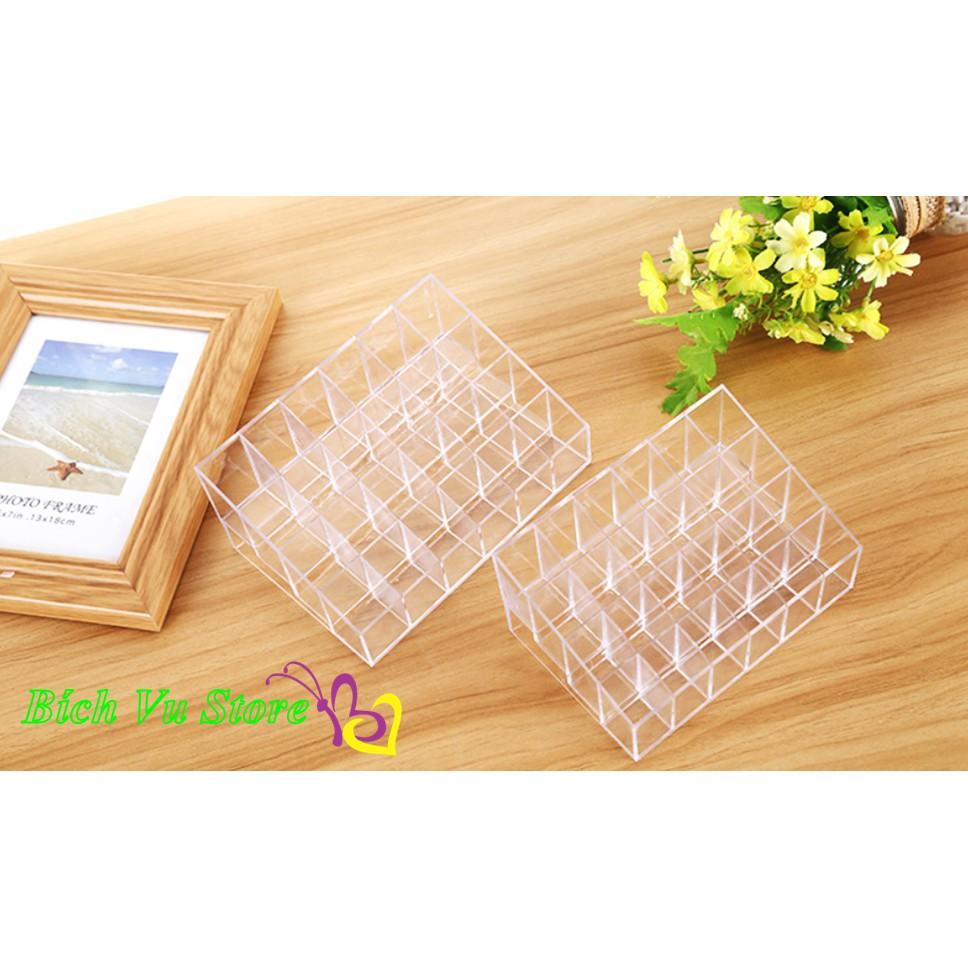 Khay kệ mica đựng đá 24 ngăn