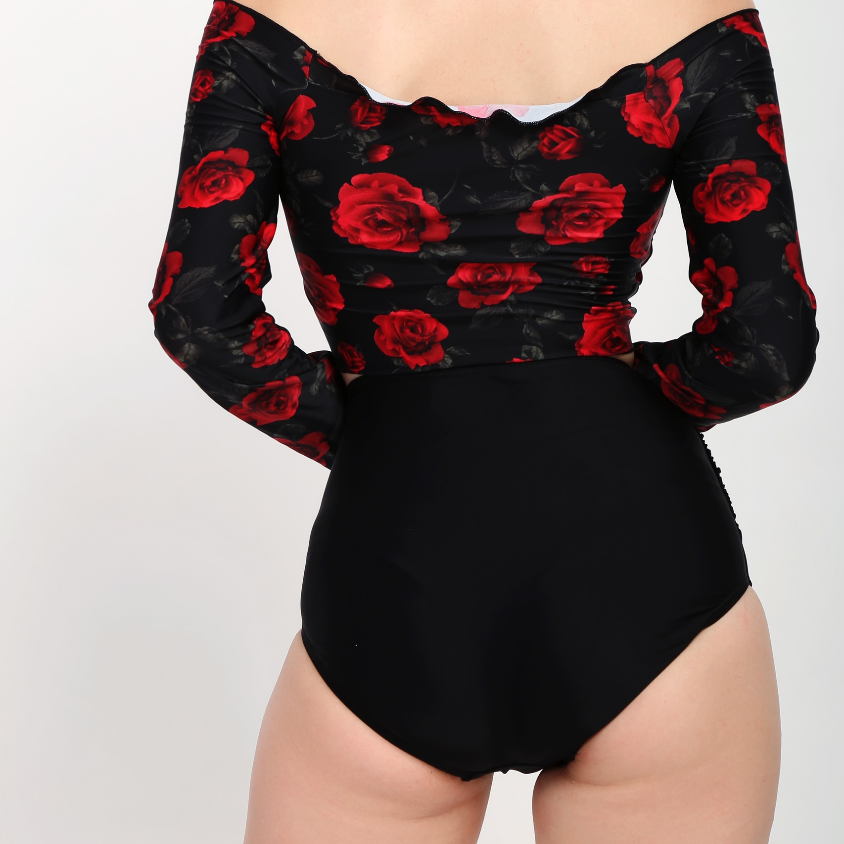P2P BIKINI - Quần bơi nữ lưng cao nhún bụng co giãn 4 chiều - QLCM