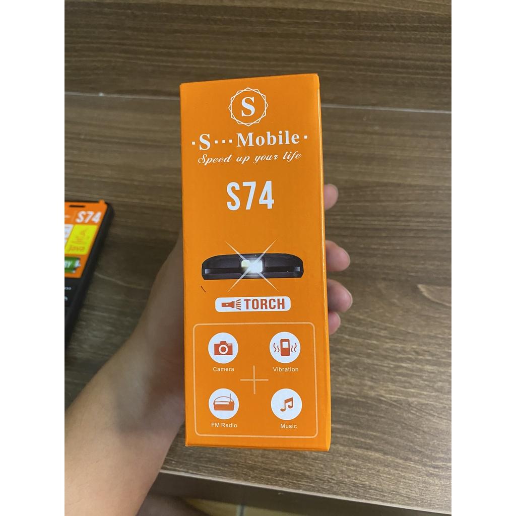 Điện Thoại S-Mobile S74 - 4 Sim - Pin Khủng 3000 mAh - Loa Cực To - Lướt Mạng - Mới Full Box-Bảo Hành 06 Tháng