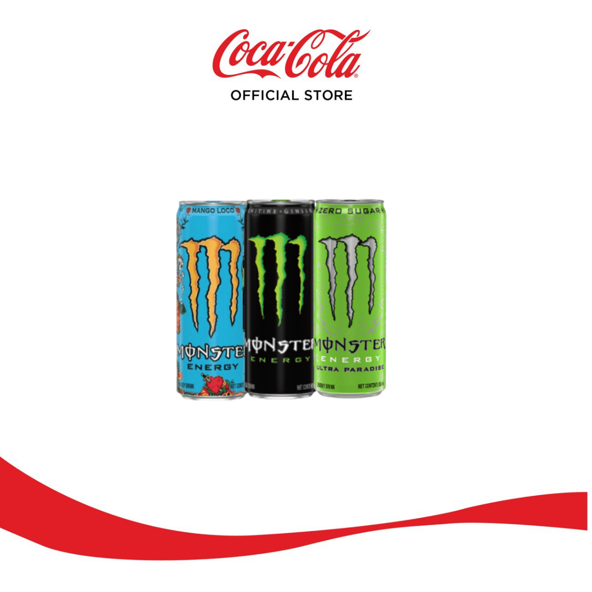 Hộp 6 Lon Nước Tăng Lực Giải Khát Monster Mix 3 vị Monster Energy, Monster Ultra Paradise, Monster Mango Loco 355ml/Lon Sale 25.3 Coca-Cola Official Store