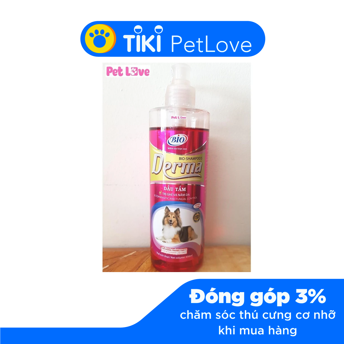 Sữa tắm Bio Derma  đặc trị ghẻ và nấm da trên chó