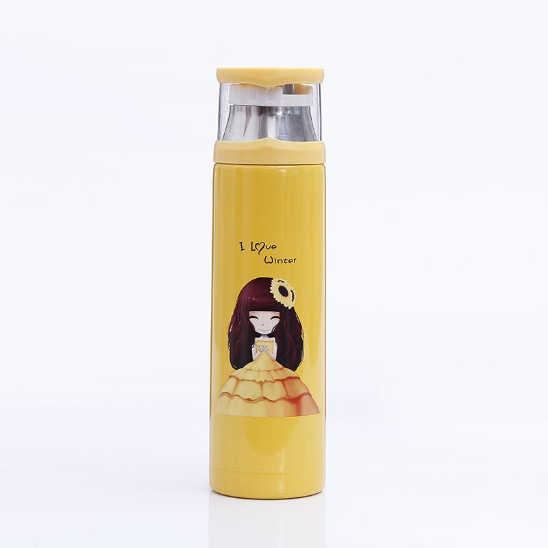 350/500Ml Tường Kép Thép Không Gỉ Bình Đựng Nước Hút Chân Không Hoạt Hình Dễ Thương Nhiệt Cốc Giáng Sinh Cho Trẻ Em cặp Đôi Quà Tặng