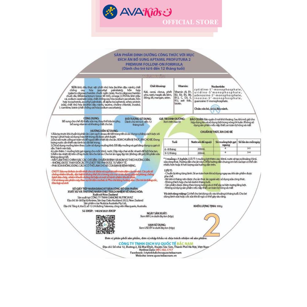 Sữa bột Aptamil Úc Profutura số 2 900g (6 - 12 tháng)