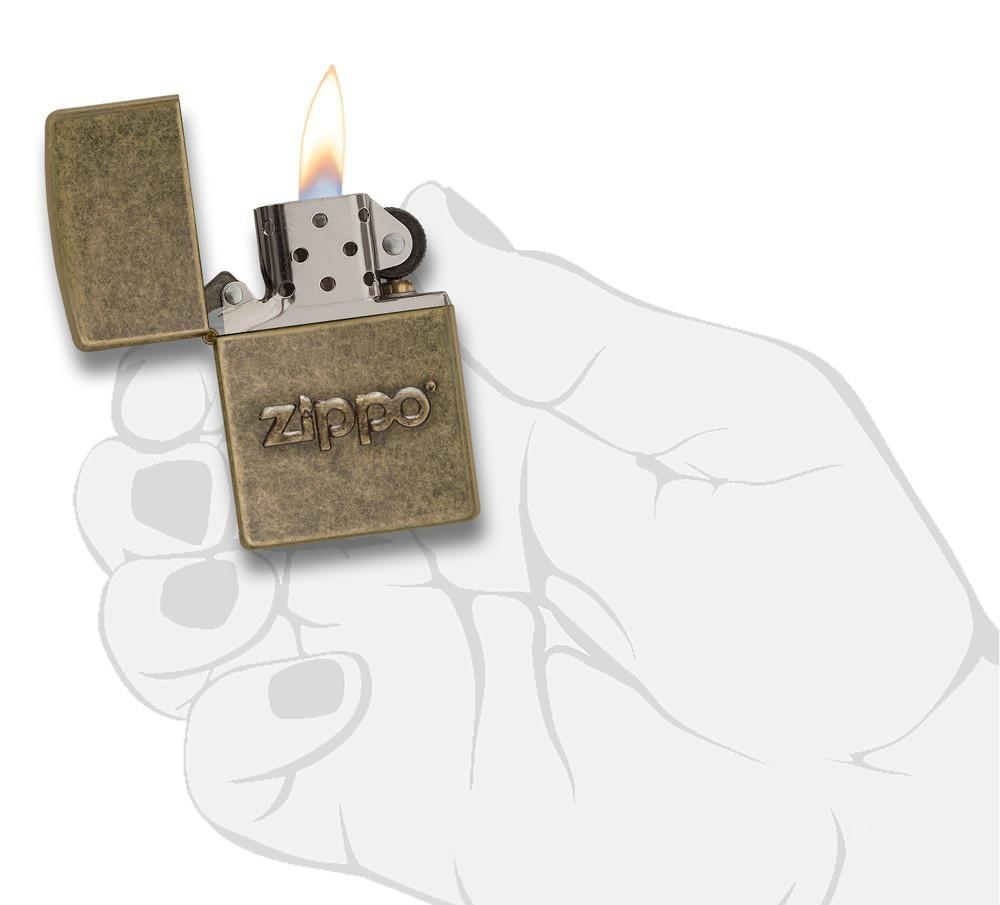 Bật Lửa Zippo Stamp Antique Brass 28994