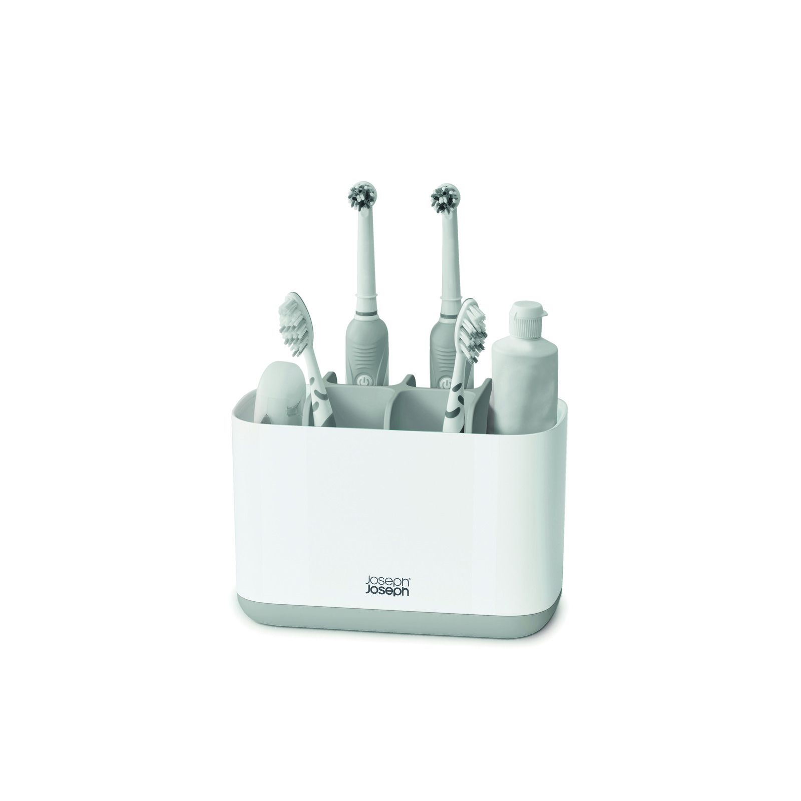 Joseph Joseph - Hộp đựng bàn chải đánh răng cao cấp EasyStore Large Toothbrush Holder Light Grey 705102