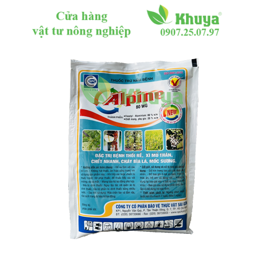 Thuốc trừ nấm bệnh Alpine 80WG 100gr Thối rễ - Chết nhanh - Xì mủ - Mốc sương